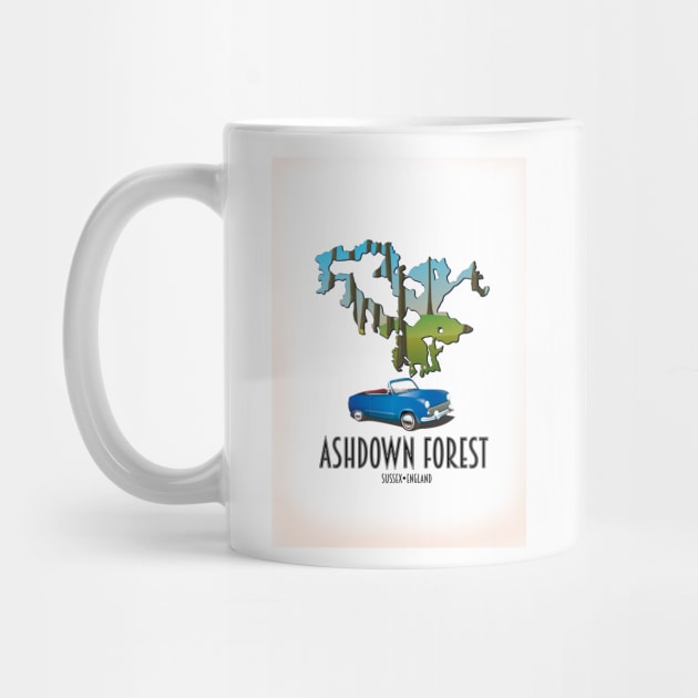 Ashdown forest Sussex map by nickemporium1